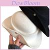 Classic French Style Black Hat With Curved Brim For Winter And Fall Fashion