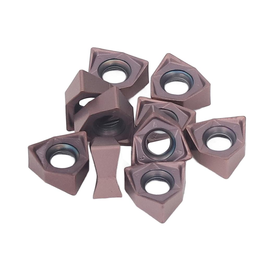 10 Stück Hartmetall-Dreheinsätze Wendeschneidplatte für Holzfräsen CNC-Drehwerkzeughalter