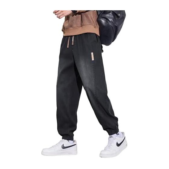 [Ferenbros] Sarouel Pants, Men s Trousers, Wide Pants, Men s Trousers, Plain, Adjustable Straps, Loose, Breathable, Popular, Comfortable, Large Size,