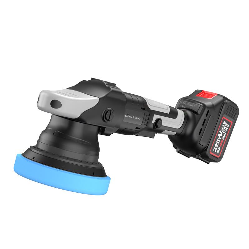 Polisseuse de voiture sans fil 21 V: Machine à cirer et polir excentrique rechargeable avec batterie au lithium