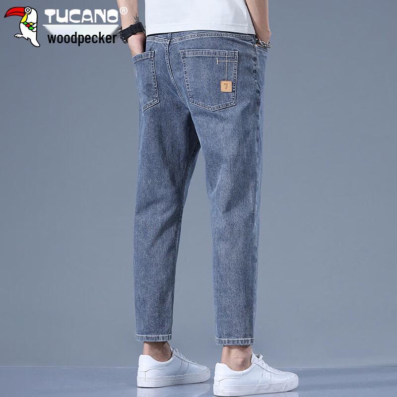 TUCANO Men's Summer Cropped Straight Jeans