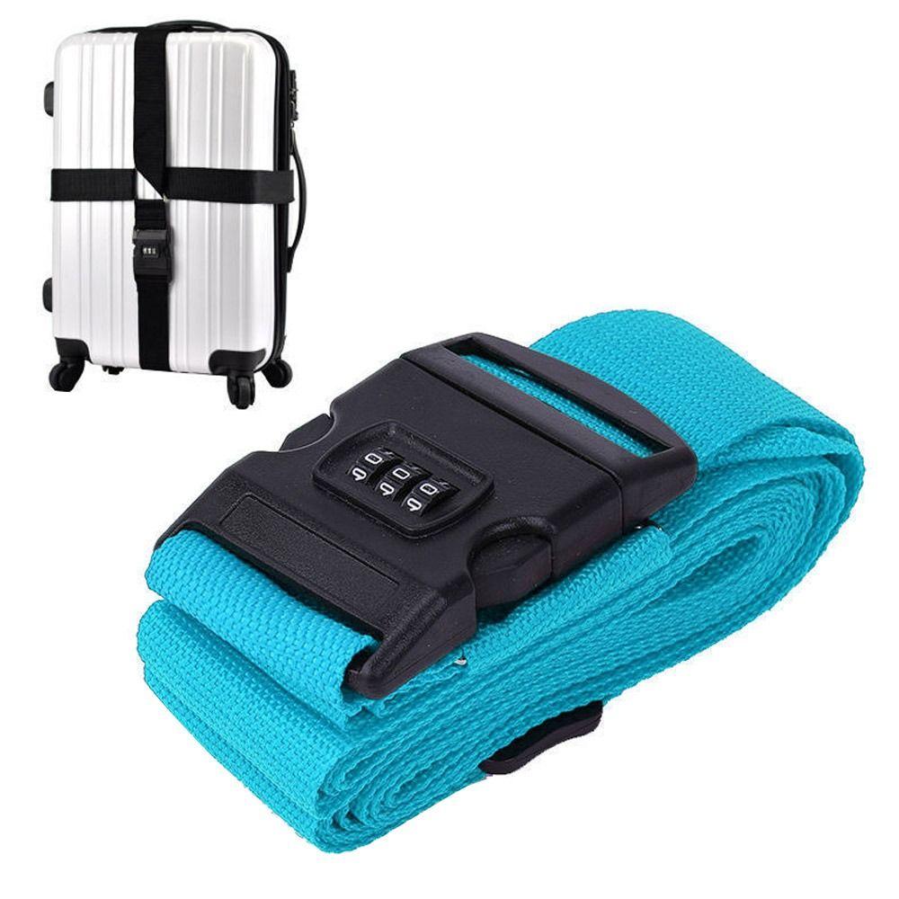 Travel Luggage Strap Adjustable Password Lock Packing Belt Baggage Secure Lock Anti-theft Luggage Strap Bundling Belt