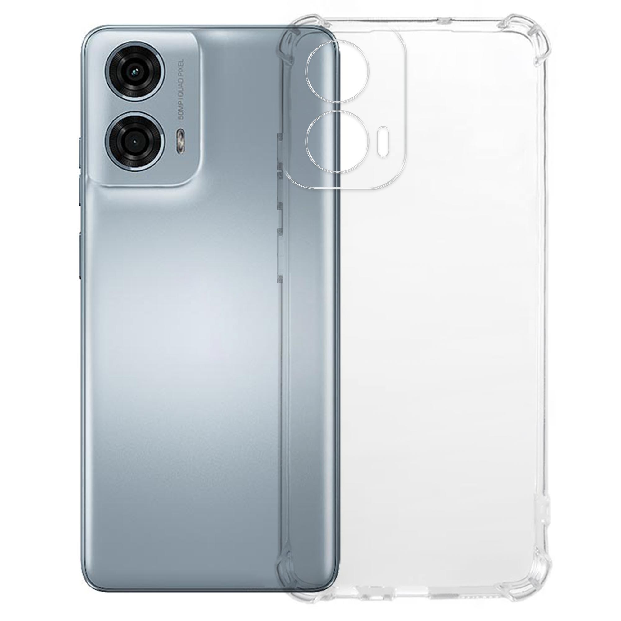 

KALEBOL For Motorola Moto G24 Power Case 1.5mm TPU Transparent Anti-Drop Phone Cover A