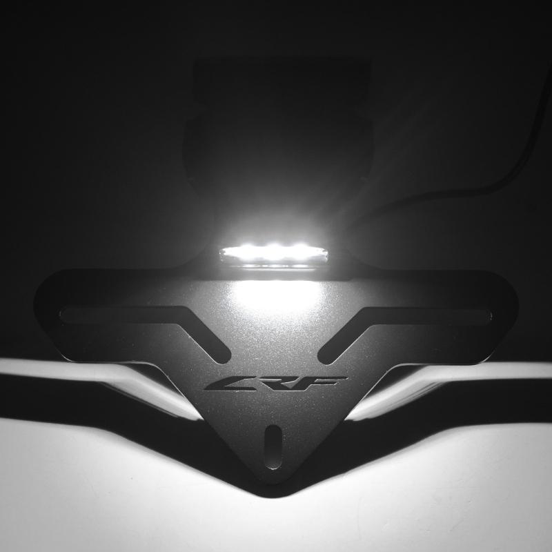 Aluminum Alloy Tail Tidy Integrated LED Light Motorcycle Plate Frame Stand for CRF250L CRF300L Rally Enhancing Aesthetic