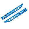 KSMH6 Car Sticker 2PCS Weatherproof Stainless Steel Side Wing Fender Badge Emblem UV-Proof Anti-Fade Anti-Rust Body Decal For BMW F34