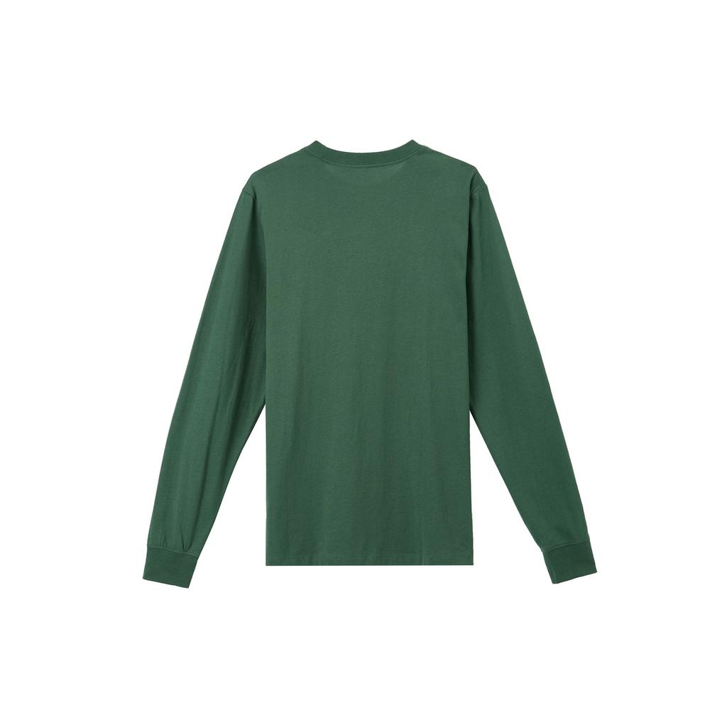 Nike Solid Color Crew Neck Pullover Long Sleeve T-Shirt Men tops Green AR5194-323