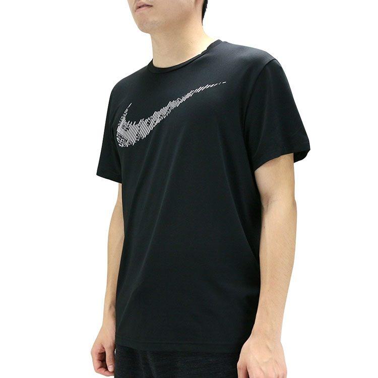 Nike T Shirts Men's Black Crew Neck Moderate Straight Fit CJ4634-010