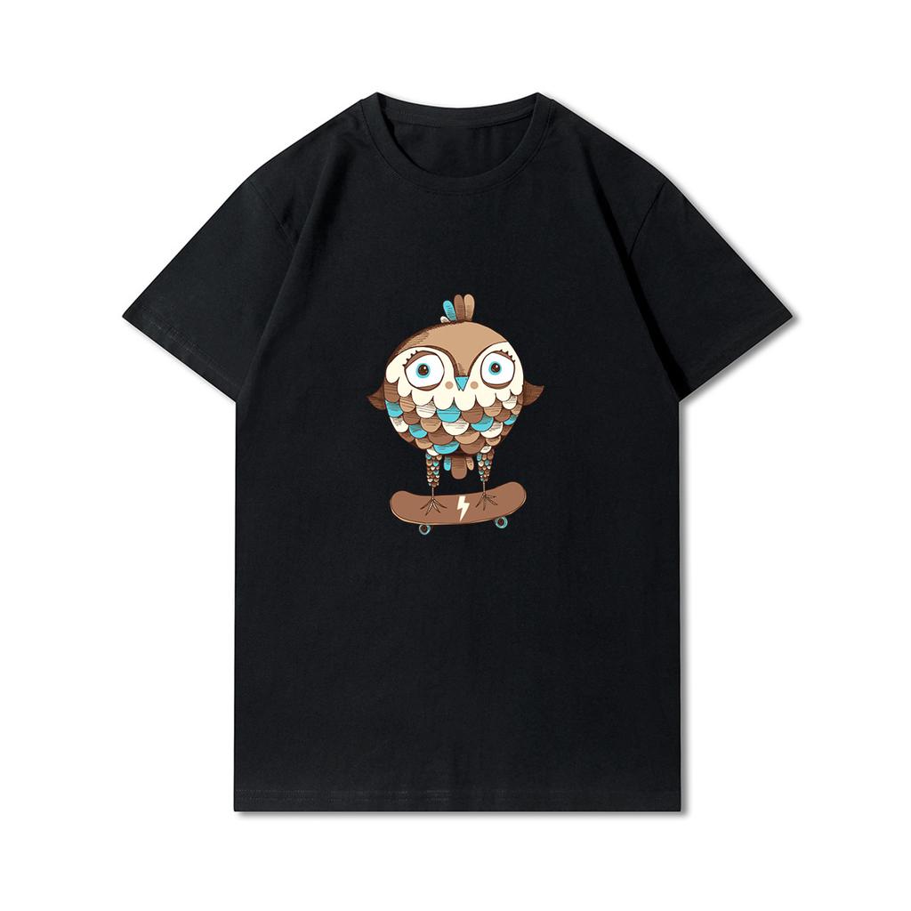 100 vzorů letní nadměrná trička pro ženy s potiskem zvířat, ležérní krátké rukávy, 100% bavlna, výstřih do O