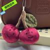 In-Stock Cute Cherry Plush Keychain: Adorable Fruit/Vegetable Simulation Toy Pendant for Bags