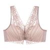 Wirefree Plus Size Front Closure Anti-Sag Push-Up Bra Set for Beautiful Back