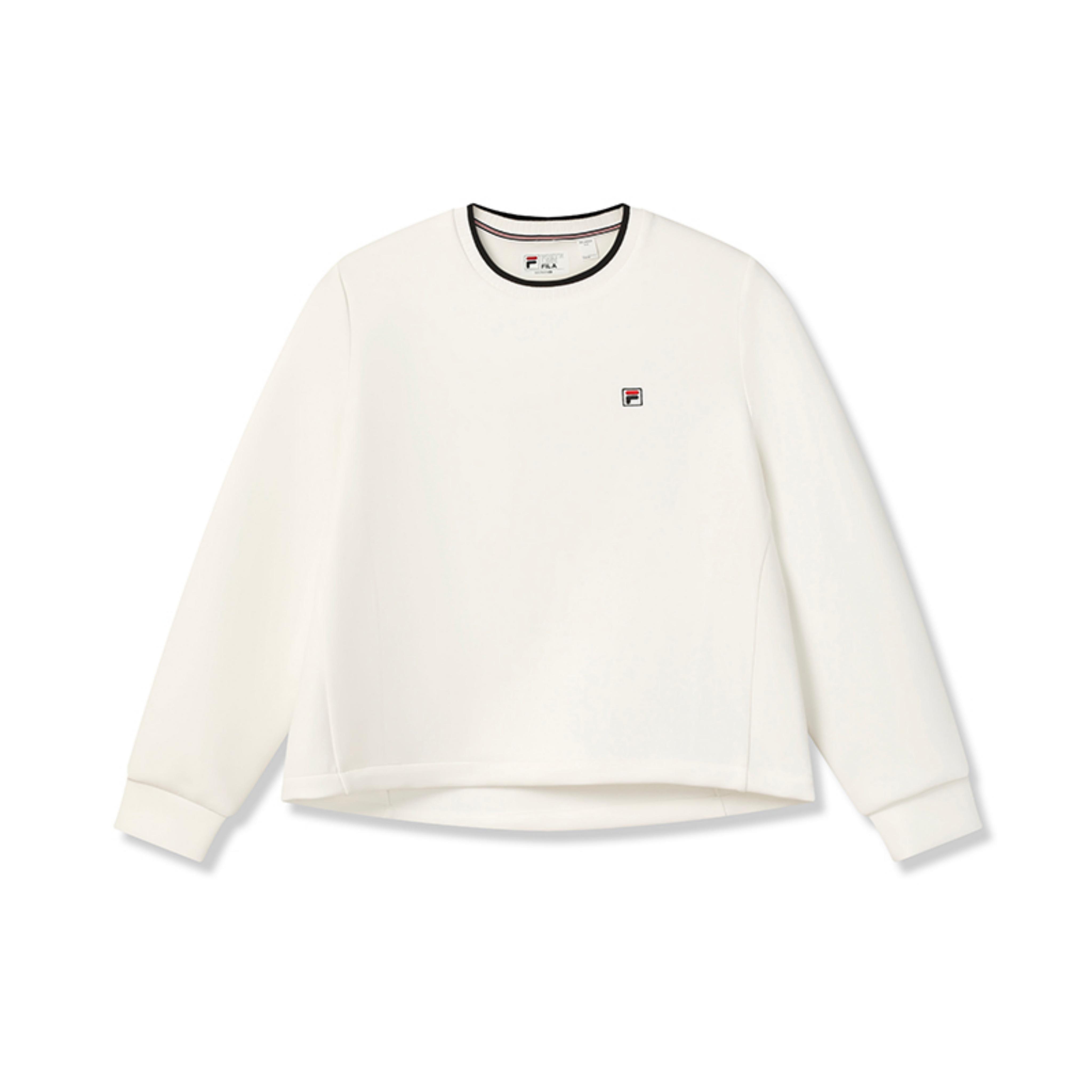 

FILA Heritage Simple Classic Fashion Casual Versatile Soft Comfortable Crew Neck Pullover Sweatshirt Women sweatshirt F11W618207FWT M