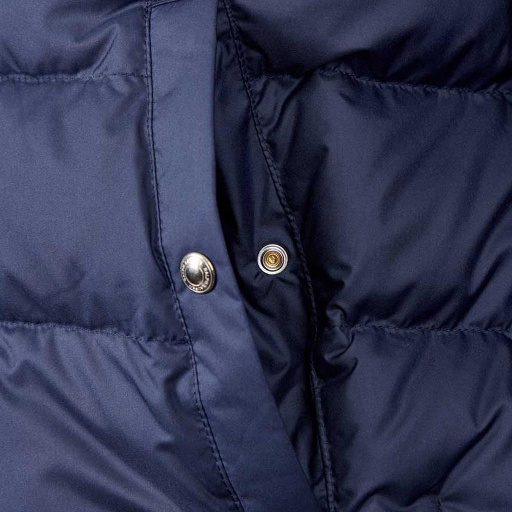 Polo Ralph Lauren Solid Color Pony Embroidered Quilted Single Breasted Long Sleeve Down Jacket Men outerwear Navy-Blue 710787830-003