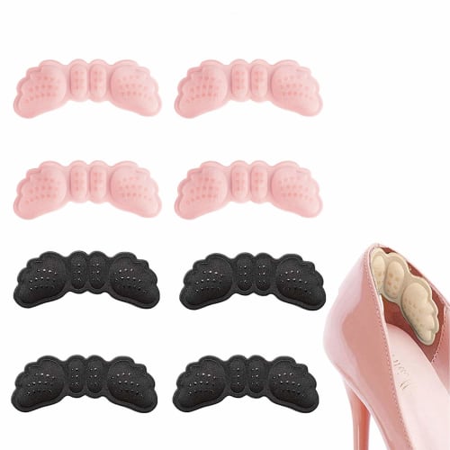 MonikaSun Heel Pads, Prevents Slip-Outs, Prevents Blisters, Adjusts Size, Anti-Slip, Pain Relief, Heel Protection Pads, Half Heel Cord Pads, Prevents