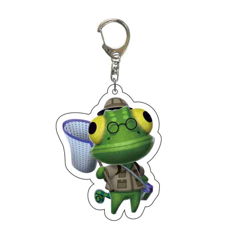 Animal Crossing Forest Bass & Cabbage Acrylic Keychain Pendant 55mm