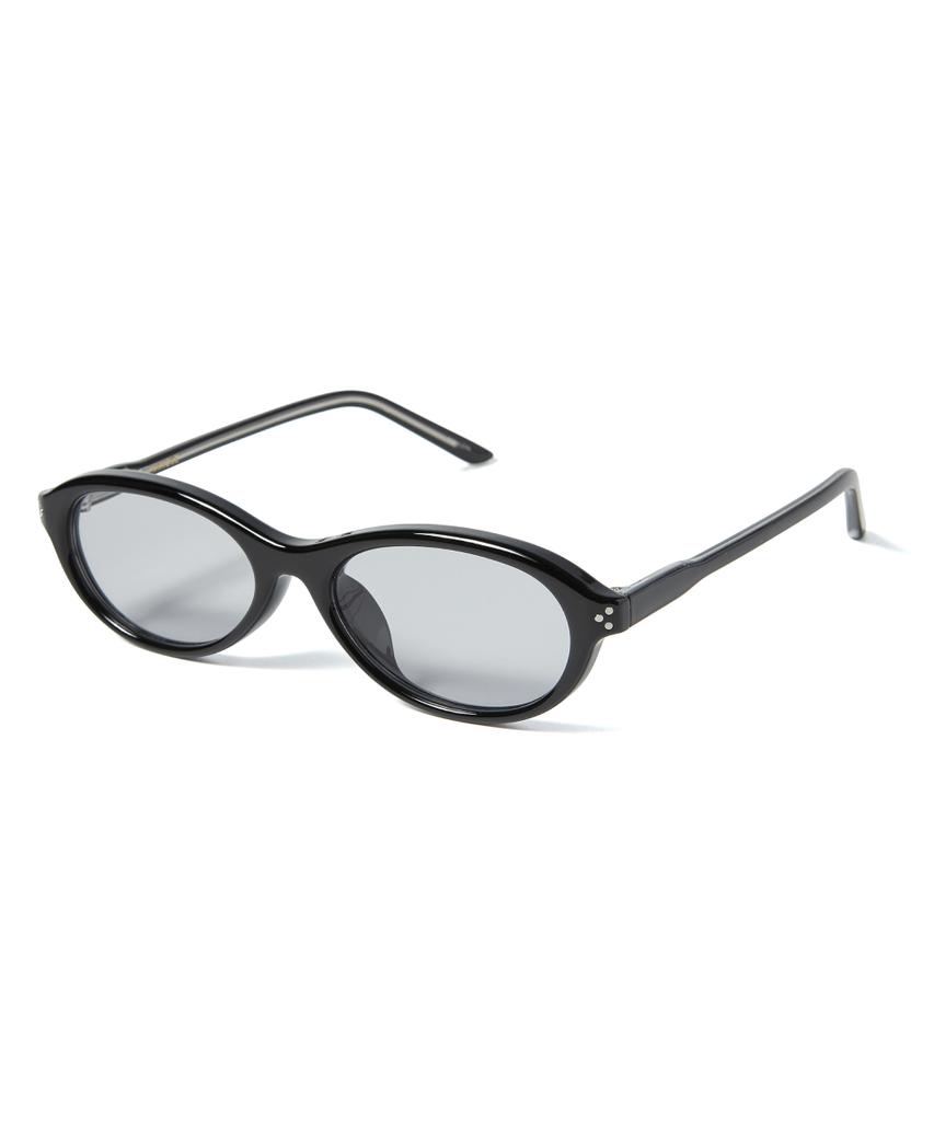 Hangeul Antique Oval Sunglasses Black