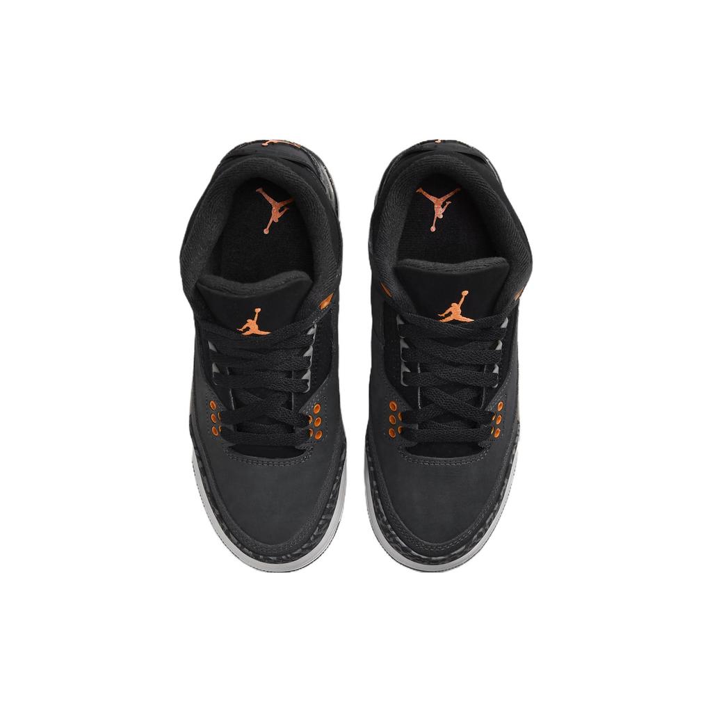 Air Jordan 3 Retro GS Fear 2023 Kids Sneakers Grey Night-Stadium Total-Orange DM0967-080