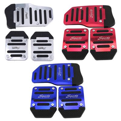 3Pcs/set Universal Car Manual Series Automatic Brake Accelerator Non-slip Foot Rest Pedal Pad Cover Car Accessories