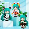 Hatsune Miku Magic Building Blocks Virtual Singer 3D Model DIY Assembled Puzzle Mini Brick Figure Toys For Birthday Gift