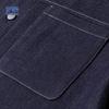 ROMON E Men's Classic Lapel Denim Work Jacket