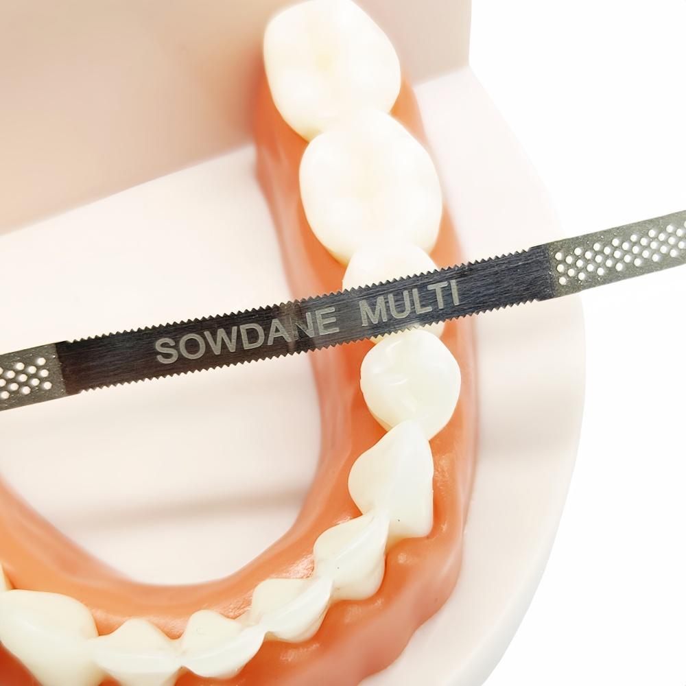 5 pcs or 10 pcs Dental 4mm Metal Polishing Stick Polish Strip with Single Side of Diamond Sanding Surface with hole and saw tooth