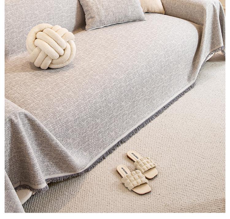 2025 Nowoczesny Pokrowiec na Sofę w Stylu Japońskim: Imitacja bawełny i lnu odporna na zarysowania