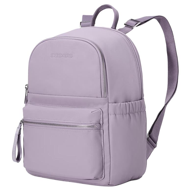 Skechers Casual Minimalist Versatile Compact Fabric Backpack Unisex Backpack Lavender P126U016-04PW