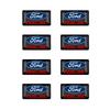 Nouveau Autocollant de Voiture 2026 Chaud 2025 10pcs Décoration de Voiture Bouton Multifonction Autocollant Motif Logo Pour Ford Fiesta EcoSport ESCORT Ra