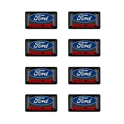 Nieuwe 2026 Auto Sticker 2025 Heet 10 stuks Auto Decoratie Multifunctionele Knop Logo Patroon Sticker Voor Ford Fiesta EcoSport ESCORT Ra