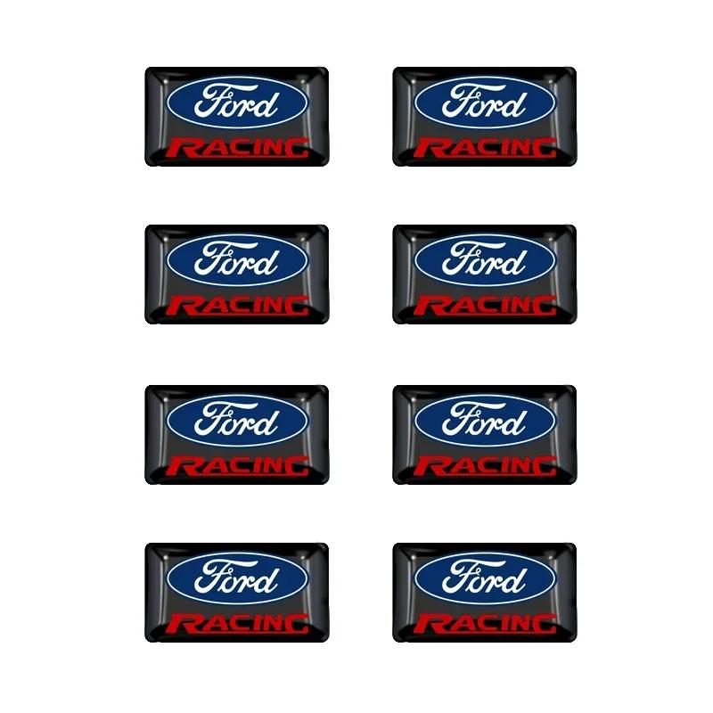 Nouveau Autocollant de Voiture 2026 Chaud 2025 10pcs Décoration de Voiture Bouton Multifonction Autocollant Motif Logo Pour Ford Fiesta EcoSport ESCORT Ra