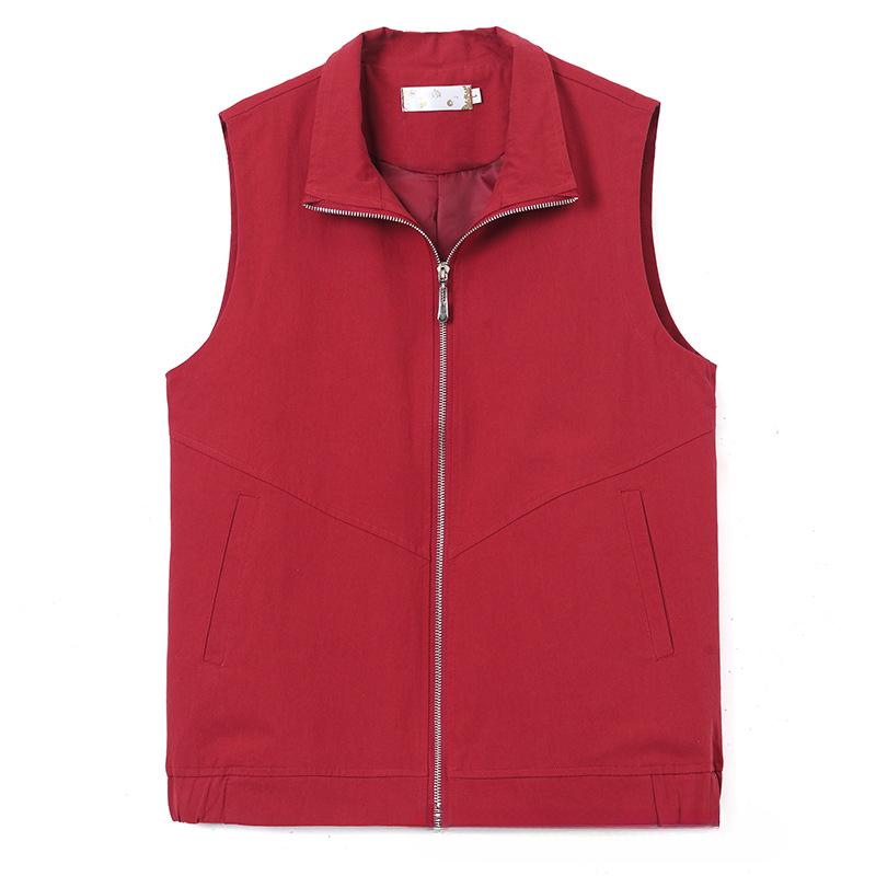 Waistcoat Women's Short Spring and Autumn Vest Outer Wear Waistcoat Casual Lapel Zipper Waistcoat Jacket