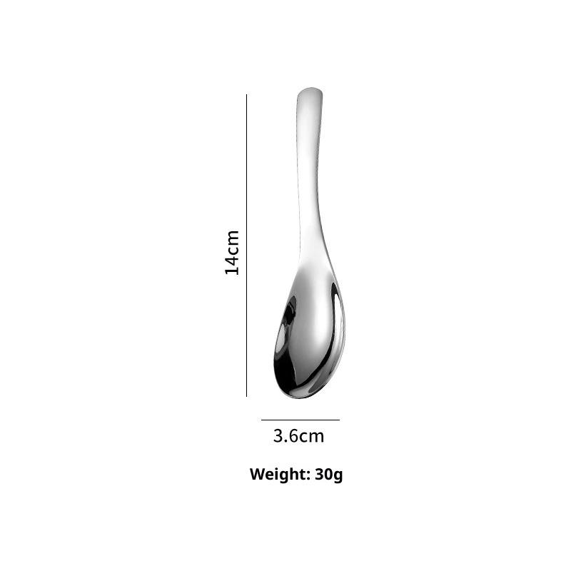 1Pc 304 Stainless Steel Serving Spoons Rust-Resistant Long Handle For Easy Use With Soup Porridge Kitchen Essential Tools