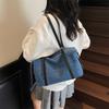 Denim Large-capacity Tote Bag Women's 2025 New Versatile Shoulder Bag Trendy Pillow Bag Underarm Bag
