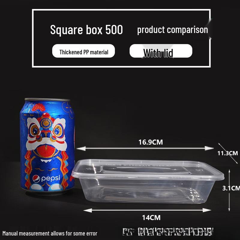 

Disposable Rectangular Takeout Food Containers with Lids