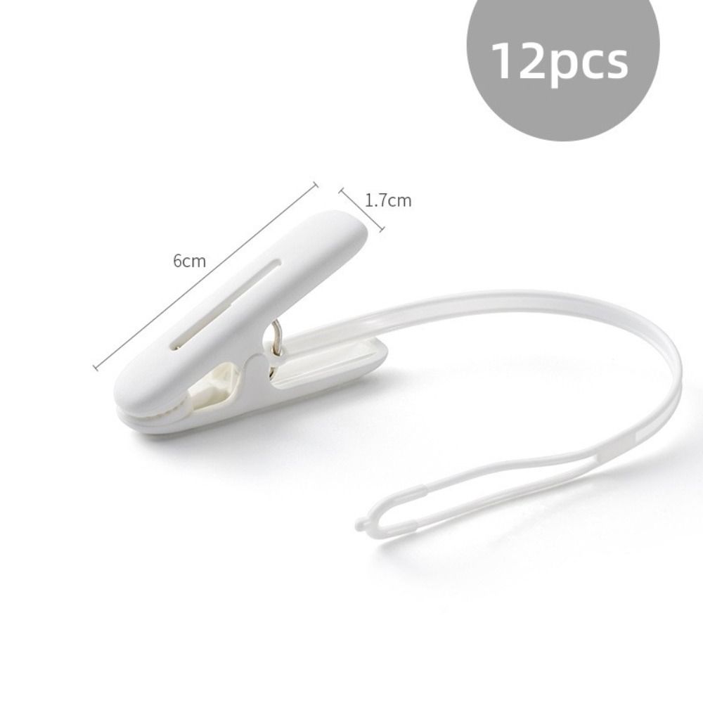 12 pezzi Molletta per vestiti in plastica con corda Porta abiti Molletta asciugatura multifunzionale Casa