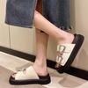 Fashion Thick Shoes Outside Women's Slippers and Ladies Sandals Easy Wears Shoe On Sale Chic Elegant New Fashion Slip-resistant Slides