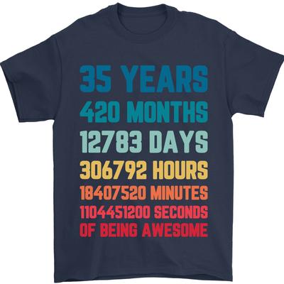 26 35th Anniversary 35 Years T-Shirt 100% Cotton- Unisex T-Shirt