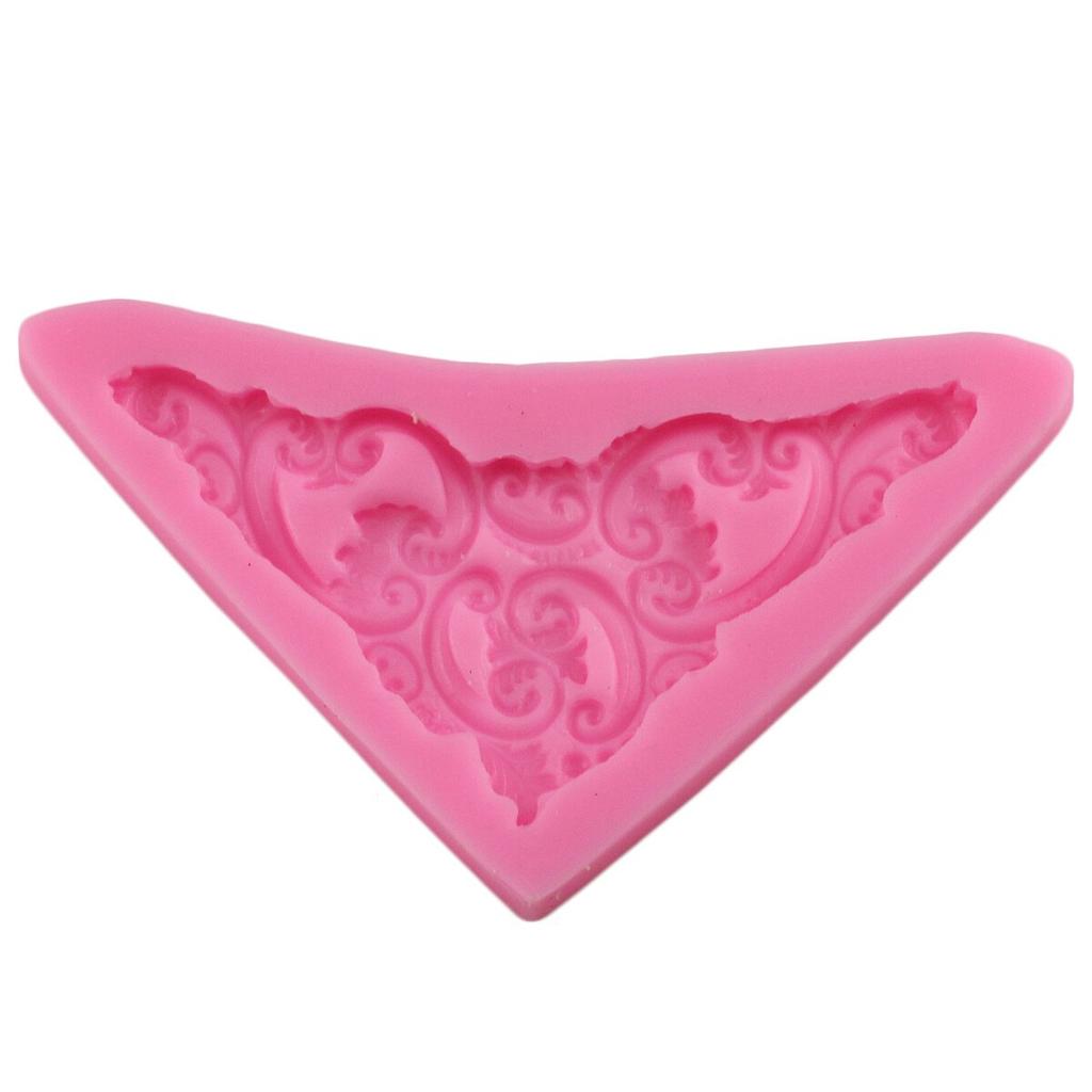 3D Craft Craft Baroque Scroll Reljefas Silikono formos Fondant Šokoladiniai saldainiai Gumpaste Forma Cupcake Sausainių kepimo Tortų dekoravimo įrankiai