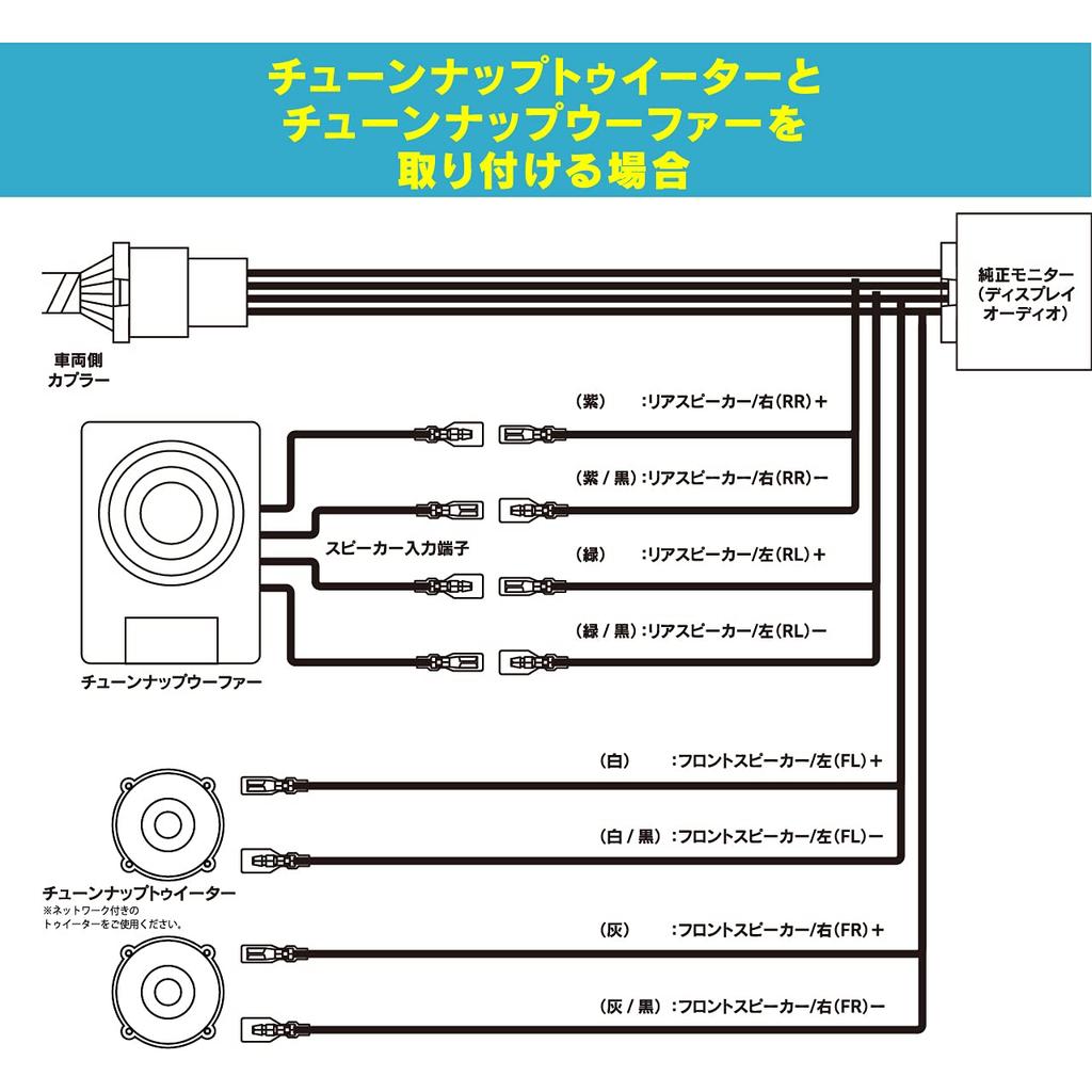 Speaker Output Extraction Cable (for BH10 Toyota Display Audio)