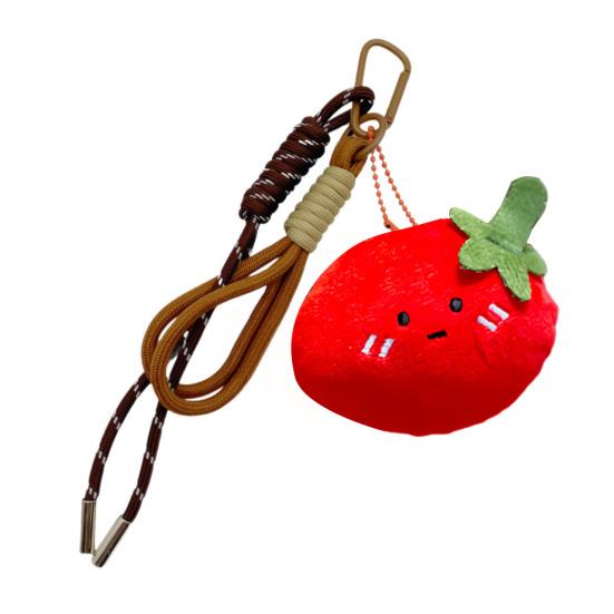 Plush Pendant Keychain Cute Food Charms for Bags Backpacks Soft Smiling Bread Donut Burger Plush Bag Hanger Lanyard Decoration Accessories