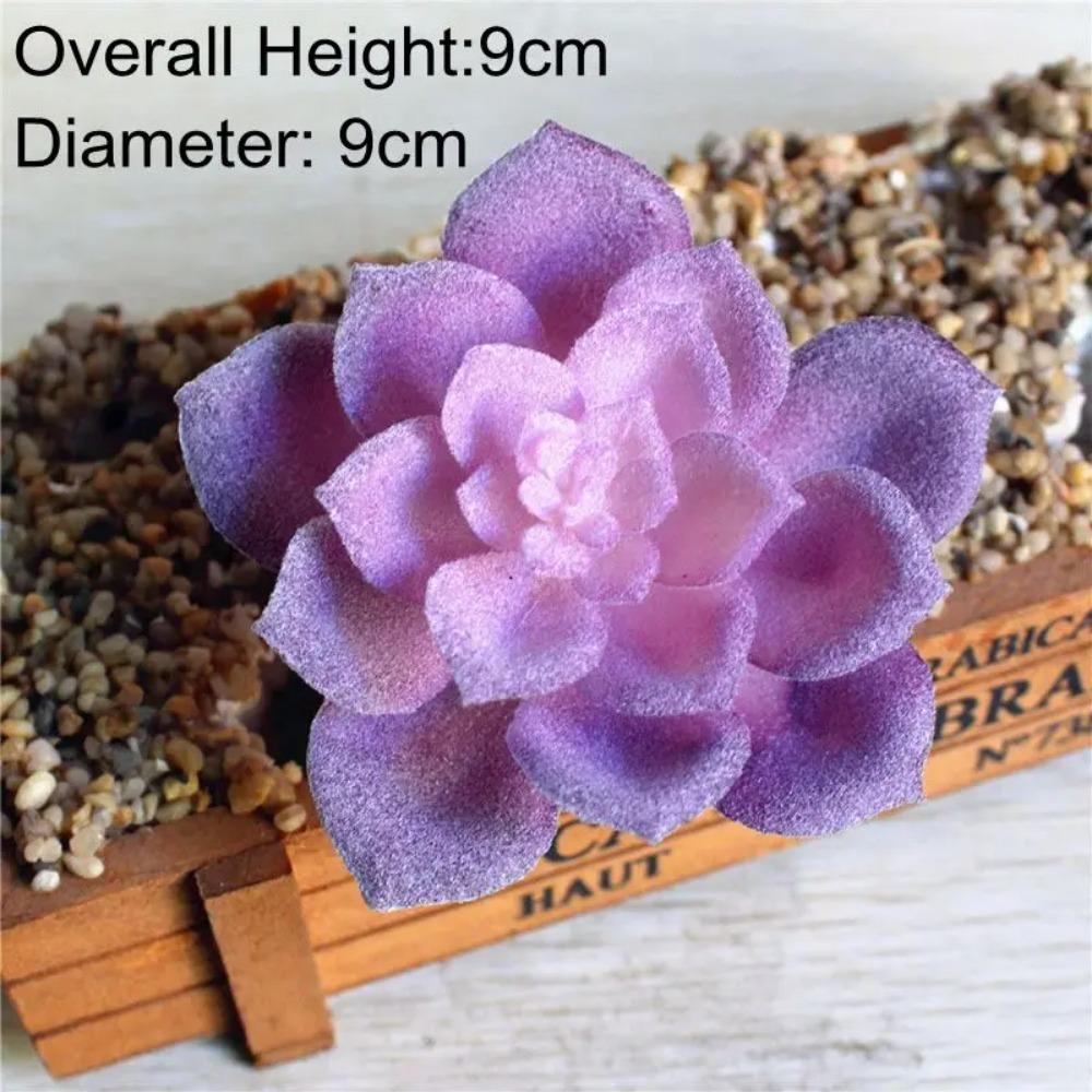

39 стилей Фиолетовый флокированный Искусственные суккуленты Растения Украшение для дома и сада Растения для DIY Настенная цветочная композиция Искусственные растения