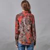 Hangzhou Women's Printed Stretch Silk Lapel Shirt