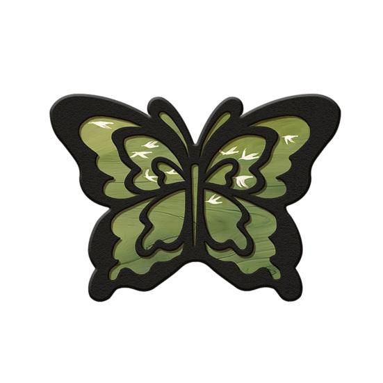 Floor Mat Butterflies Shape Water-Repellent Easy To Clean Bathroom Rug with Anti-Slip Base High-Density Diatom Ooze Bath Mat