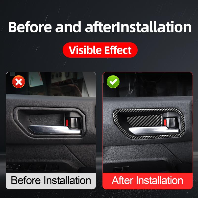 For 2024-2026 Toyota Land Cruiser Prado LC250 Inner Door Handle Bowl Cover Protection Decoration Interior Exterior Accessories