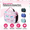 Cartoon Insulated Lunch Bag Cute Floral Printed Food Handbags Portable Thermal Lunch Bag Fresh-Keeping Bag Tote for Student