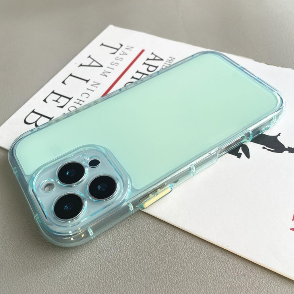 Cute Oval Soap Soft Silicone Jelly Candy Clear Case For iPhone 16 15 14 Plus 12 13 Pro Max Airbag Shockproof Camera Protect Capa