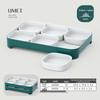 Melamine Compartment Buffet Serving Plate