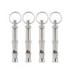 New Dog Whistle Pet Training Whistle Stainless Steel Silver Portable Adjustable Ultrasonic Cat/Dog Behavior Training Aid Tool