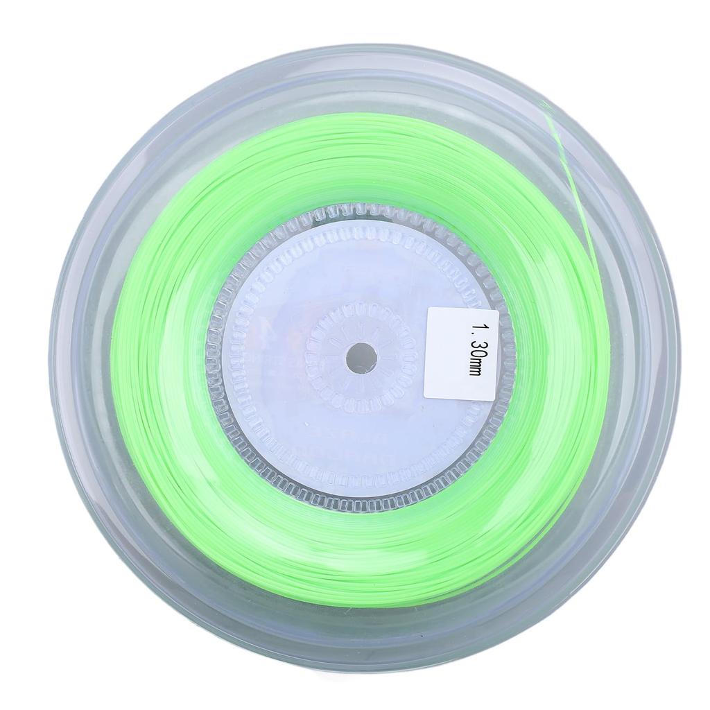 Polyester tennis string, 1.3mm diameter, 200m reel tennis racket string for training, fluorescent green tennis string reel.