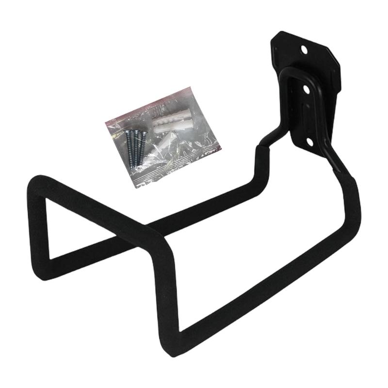 

Weather Resistant Hose Storage Hook Space Saving Wall Mount Heavy Duty Water Pipe Holder Metal Garage Tool Hanger чорний