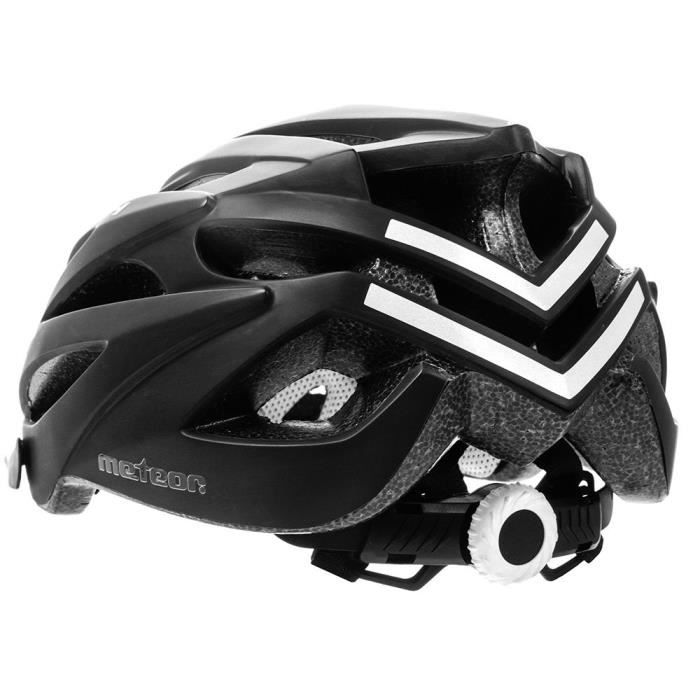 MARVEN Meteor Bicycle Helmet - Road Bike MTB - for Adult and Youth - Adjustable and Reflective - Black